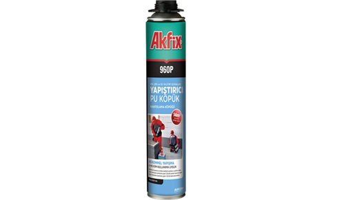 AKFİX MANTOLAMA TABANCALI KÖPÜK 750 ML 840GR 12 ADET